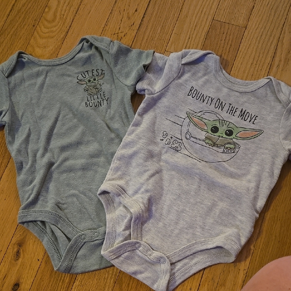 Star Wars Green and Gray Bodysuit Collection